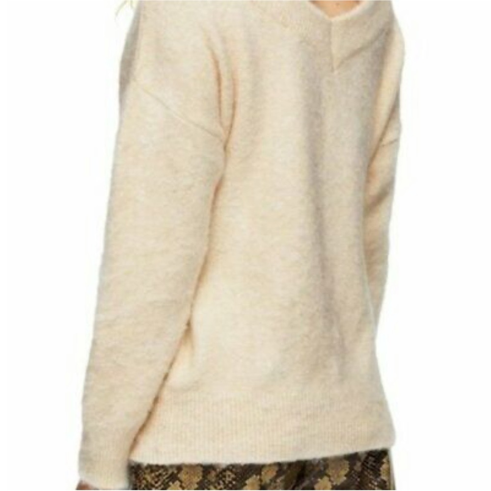 Topshop Double V-Neck Sweater - Picture 2 of 9